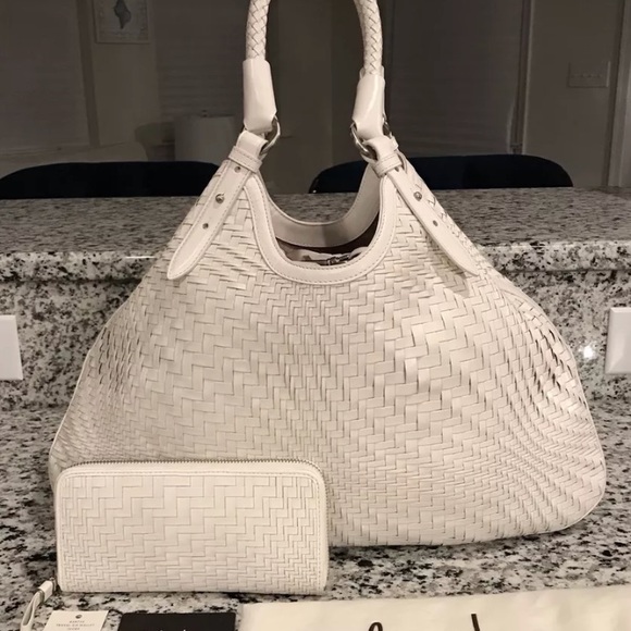 Cole Haan Handbags - ✨SALE✨RESERVED!✨Cole Haan NEW! Genevieve Woven Bag